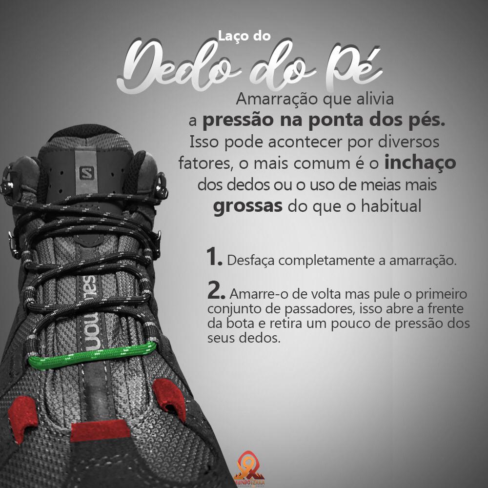 Como amarrar suas botas de caminhada